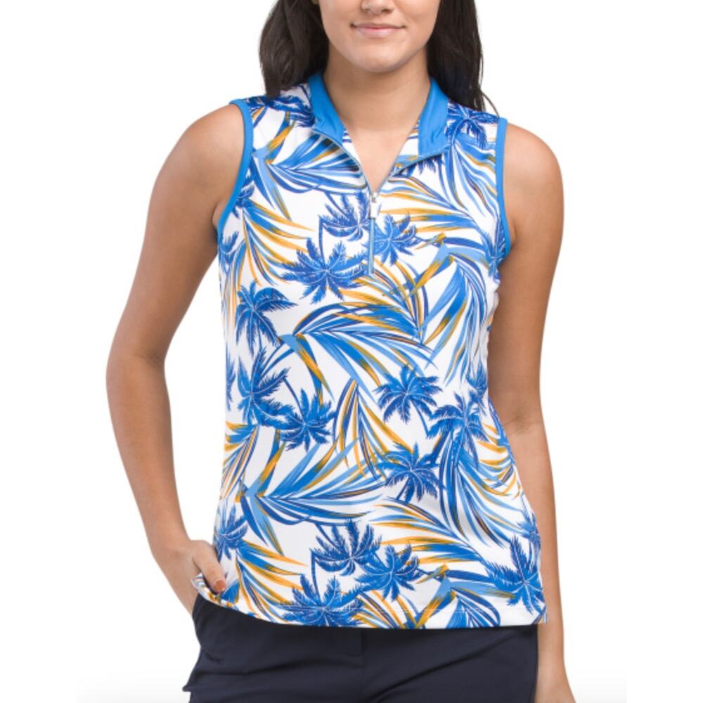 Tail Upf 50 quarter zip tank top golf womens size small NWT